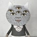 Monster Mask Original Hand Painted Folk Art Doll Sculpture-- One of a Kind OOAK