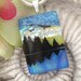 Dichroic Necklace - Mountain Lake - Necklace -Dichroic Fused Glass Jewelry - Nature - Dichroic Pendant - Dichroic Necklace- 071712p106