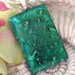 Emerald Green Necklace - Emerald Green Jewelry - Emerald Dichroic Necklace - Fused Glass Jewelry Limited Edition 08221p109