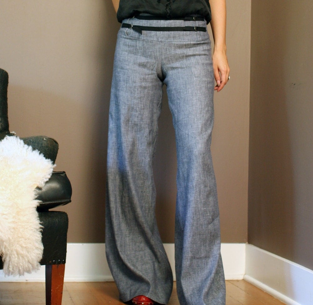 palazzo denim jeans
