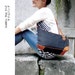 QUOTE 2 ways leather Saddle Bag serie 2 --- Black