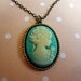 Victorian Turquoise Cameo Necklace
