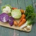 Fresh Veggies - 1/12 Dollhouse Scale Preparation Board