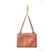 vintage brown 70s leather handbag