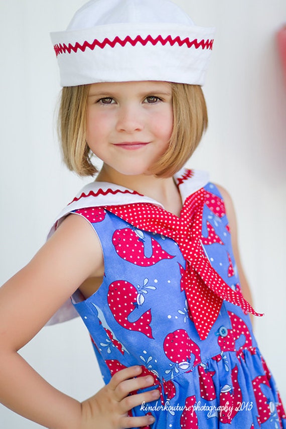 Sailor Hat Pattern PDF sewing pattern boys girls baby