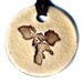 Archaeopteryx Ceramic Necklace in Mocha Crackle