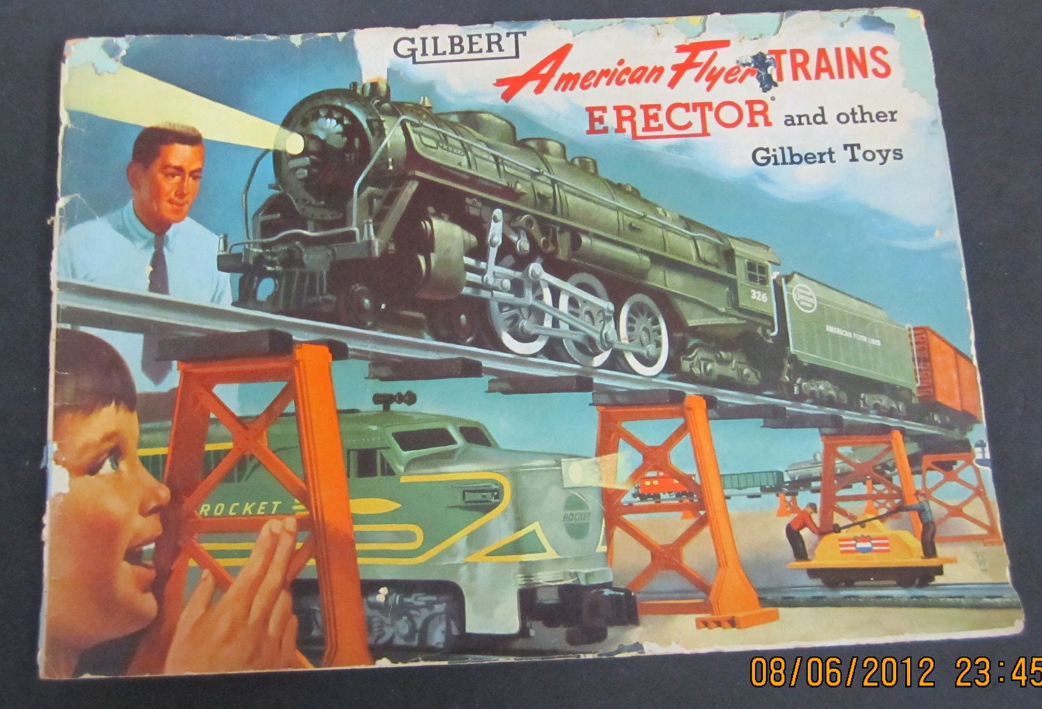 Vintage 1954 American Flyer model train catalog by BaublesandStuff