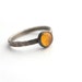 Honey gold amber sterling silver ring size 5 and a half