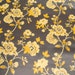Brown Yellow & Black Vintage Victorian Floral Contact Paper-Remnant Pieces