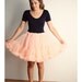 Peach Navy Blue TUTU DRESS Ruffle Handmade DRESS diy