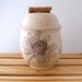 Lidded Jar - Wildflower - 20 oz - Wheel Thrown Pottery - Stoneware