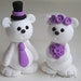 Custom Bear Wedding Cake Topper