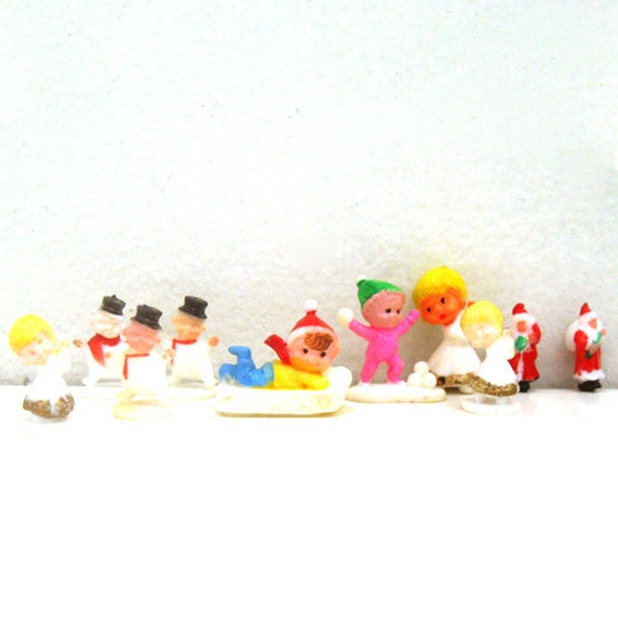 vintage miniature christmas figurines