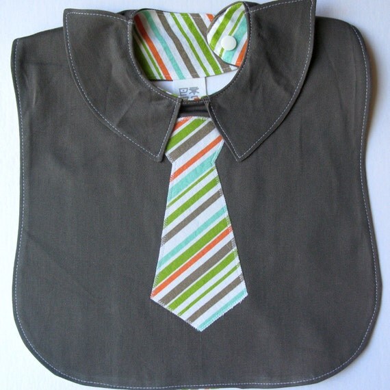 Business Bib Gray by modestmaven on Etsy