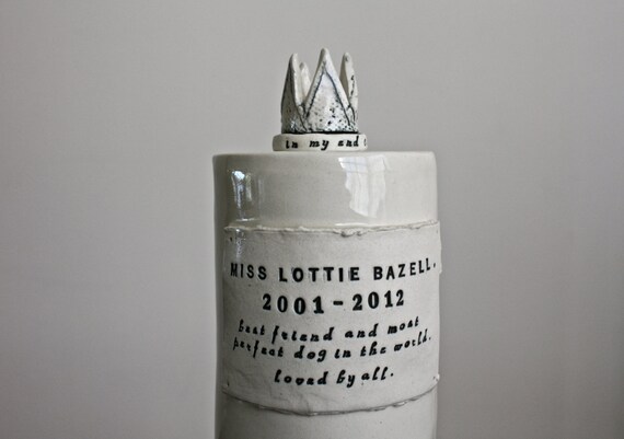 Custom Porcelain Pet Urn Custom Porcelain Pet Urn from etsy