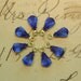 Vintage Glass Teardrop Beads