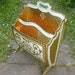 Reserved for Stephanie -----Florentine Wooden Magazine Rack and Fold Out End Table - Vintage 60s