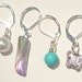 4 assorted hand made wire wrapped stitch markers