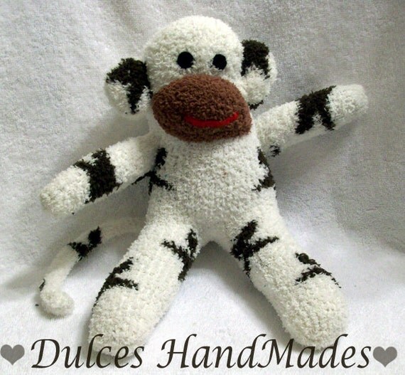 small sock monkey stuffed animal