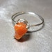 Rainbow Fire Opal Stackable Specimen Ring