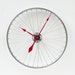 Recycled Bike Wheel clock