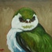 Bird painting 132 12x12 inch original oil painting by Roz