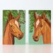 Vintage Horse Paintings - Paint by Number - Set of 2