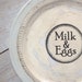 Shabby Chic Kitchen Milk & Eggs Sign Urban Farmhouse Cottage Wall Decor French Market Home Decor