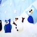 Blue Christmas Tree Skirt - Winter Wonderland
