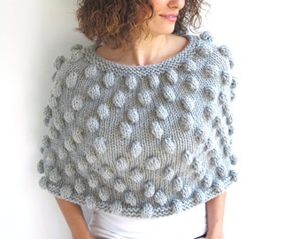 Pop Corn Gray Capalet Cowl by Afra