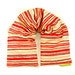 Heat Pack: Neck Shoulder Therapy Pack Hot Cold Herbal Therapy Organic Flaxseed Rice Rustic Orange Stripes Wellness Yoga Gift Idea