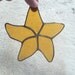 Starfish stained glass suncatcher gold star sun catcher