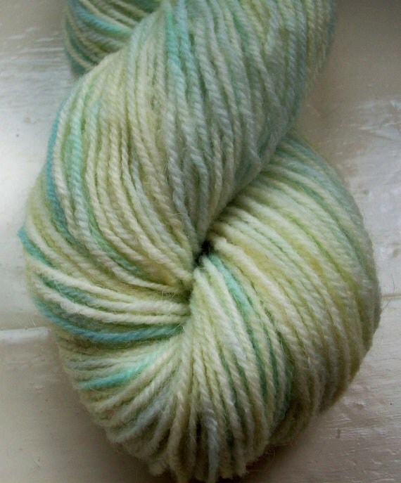 Sock yarn hand painted merino alpaca 100g pale by SpinningStreak