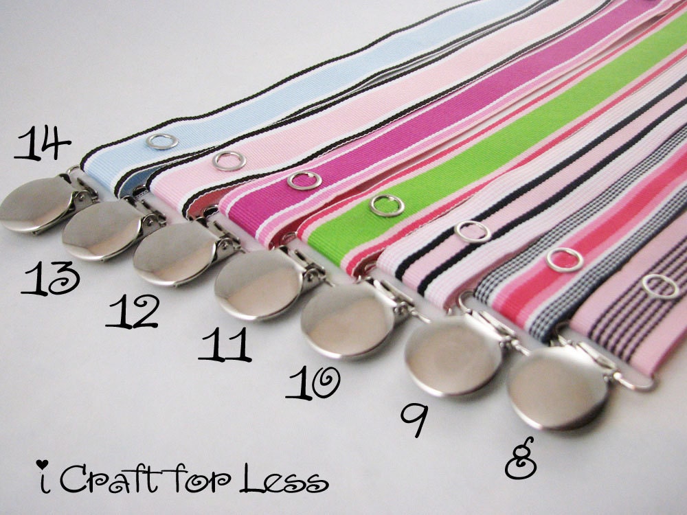 Pacifier Clips Tutorial DIY No Sew Ribbon Pacifier Holder