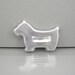 Vintage Aluminum Cookie Cutter Scottie Dog Circa 1950s Vintage Kitchen