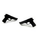 Gun Stud Earrings - Black Stud Earrings - Pistol Earring Posts - Black Jewelry - Gun Jewelry - Hypoallergenic Earring Studs (E134)