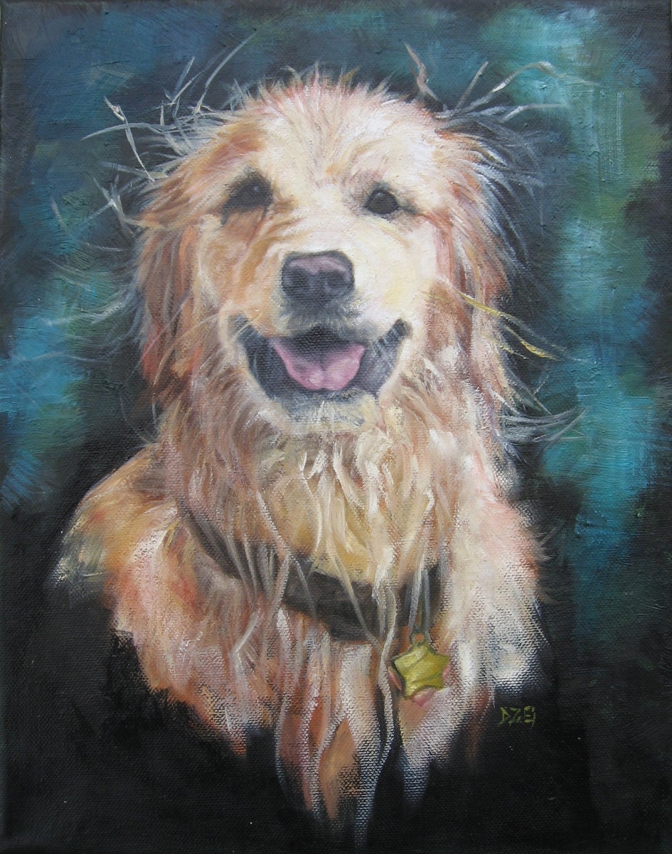 DOG PORTRAITS in Oil 14 x 18 by DonnaElleryArt on Etsy