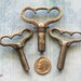 Industrial Clock KEY Iron Antique Victorian Wing Key Hardware DIY Pendant Charm Jewelry Altered Art Steampunk