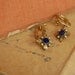 Vintage Gold Drop Earrings / Art Deco Style Jewelry
