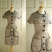 1950s Gingham Dress / Vintage Cotton Day Dress