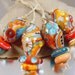 Handmade lampwork glass beads---TwIsT & ShOuT ---SRA