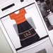 Halloween Dish Towel Oven Door Dress in Black and Orange Embroidered Trick or Treat