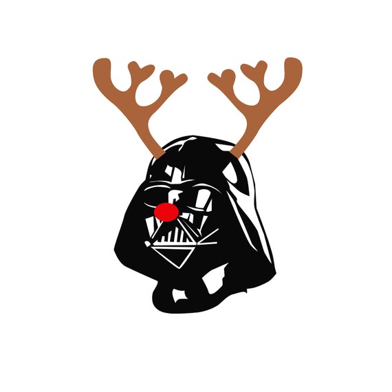 Christmas Card // Star Wars Inspired // Reindeer Darth Vader