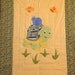 Little Turtle and Blue Snail Crib Quilt