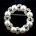 Pearl Circle Pin - Lisner