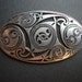 Pewter SJC Made in Cornwall Celtic Pattern Brooch