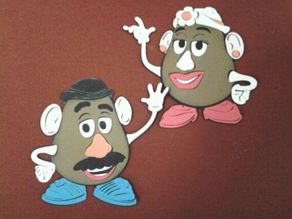 Items similar to Mr. & Mrs. Potatoe Head Die Cuts on Etsy