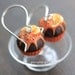 Cupcake Earrings - Chocolate and Orange - Cupcake Collection