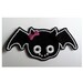 Sew on PATCH Girl Bat with Pink Bow Pocket full of Posiez