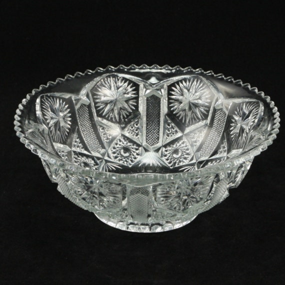 Items similar to Antique EAPG Imperial Glass Star File 7 in Bowl on Etsy